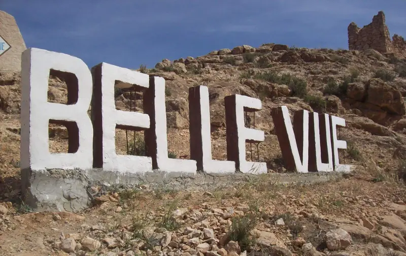 Le site de la Belle Vue au-dessus de Toujane